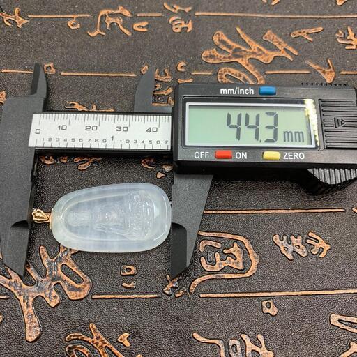 福袋 ネックレス 仏様 本翡翠 氷ヒスイ 氷種 誕生日プレゼント 安産祈願 鑑別書有3