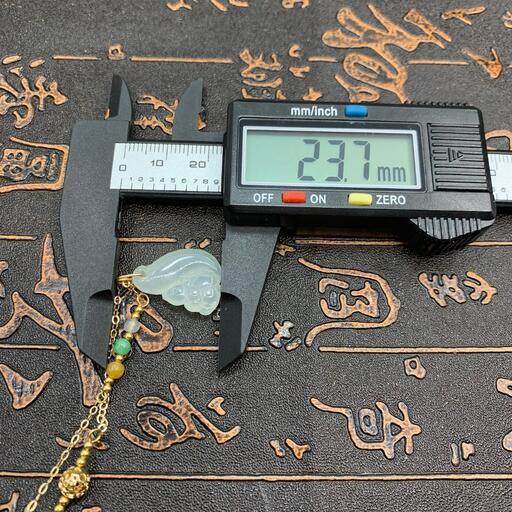 福袋 ネックレス リス 本翡翠 氷ヒスイ 手作り 縁起物 誕生日プレゼント 鑑別書有