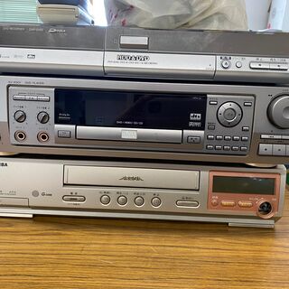 VHS・ DVD ・DVD＆HDD プレーヤー３点セット　中古　...