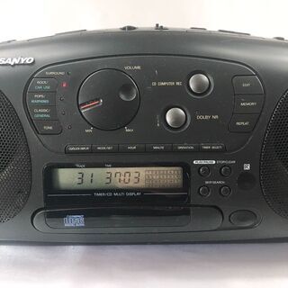 希少【動作OK】サンヨーSANYOCDカセットデッキPH-Z50カセット