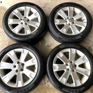 三菱　デリカD5 純正ホイール　タイヤ付き 225/55 R18