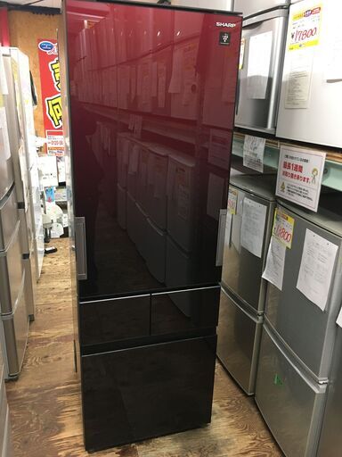 SHARP 4ドア415L冷蔵庫　SJ-GT42E-R 高年式　美品です　今年中自社配達無料