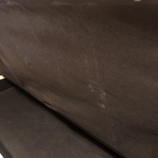 ３人掛け白いソファーベッドの画像