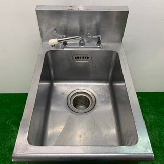 業務用　ステンレス　1層シンク流し台　蛇口付き　店舗　飲食店　W500xD750xH850mm