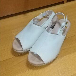 厚底  カバード ジュートサンダル (M) 未使用    