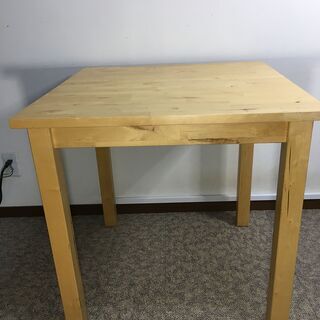 【引渡済】IKEA（イケア） 木目調 パイン材 ダイニング カフェ テーブルの画像