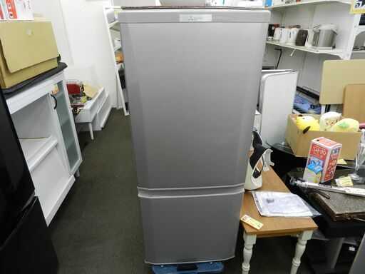 【配送・設置無料】セット割引有り★美品★三菱 [ 146L 2ドア冷蔵庫 ] MR-P15A-S