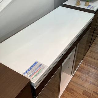 バーカウンターテーブル ニトリ ホワイト×ブラック