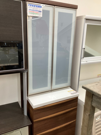 食器棚　Pamouna  パモウナ　ブラウン　2枚扉