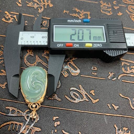 福袋 ネックレス 芝草 本翡翠 氷ヒスイ 緑色 仕事運UP 誕生日プレゼント 鑑別書有