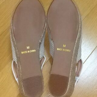 BleuBleuet  厚底カバードジュートサンダル(M) 未使用【受渡し予定者が決定しました！】        の画像