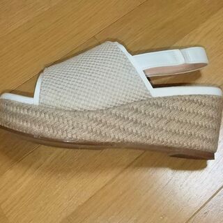 BleuBleuet  厚底カバードジュートサンダル(M) 未使用【受渡し予定者が決定しました！】        の画像