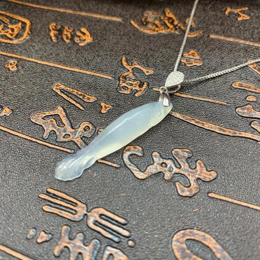 福袋 ネックレス 金魚 本翡翠 氷ヒスイ 誕生日プレゼント 手作り 金運アップ 鑑別書