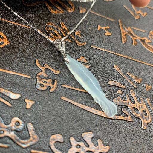 福袋 ネックレス 金魚 本翡翠 氷ヒスイ 誕生日プレゼント 高級緑色 手作り 鑑別書有 福袋 5000円引き ネックレス ベア 氷ヒスイ 本翡翠 18kG.W 鑑別書