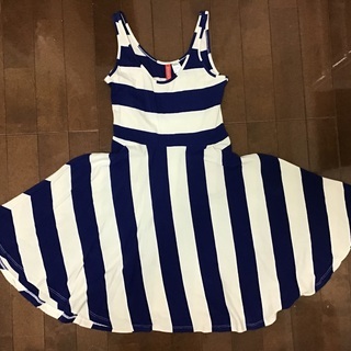 H&M ワンピース(青白ボーダー)