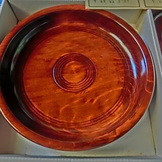 ◉天然木、手作り漆器セット。★未使用箱入り、綺麗な状態、★👉プロフィ―ル必読です。の画像