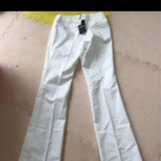 ファイナルステージパンツ    ホワイトワイドパンツ    白の画像