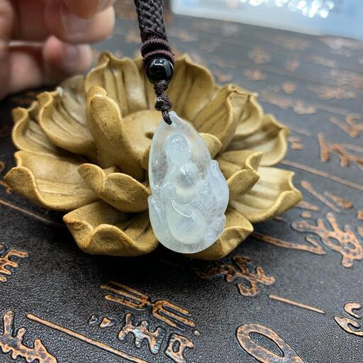 福袋 ネックレス 仏様 本翡翠 氷ヒスイ 氷種 誕生日プレゼント 安産 