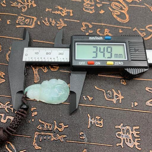 福袋 ネックレス 猿 本翡翠 氷ヒスイ 透明感 緑色 誕生日プレゼント 申年 鑑別書有