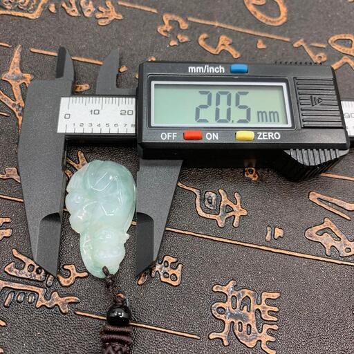 福袋 ネックレス 猿 本翡翠 氷ヒスイ 透明感 緑色 誕生日プレゼント 申年 鑑別書有