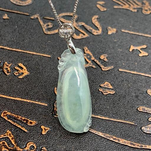 福袋 ネックレス 福瓜 本翡翠 氷ヒスイ 透明色 誕生日プレゼント 縁起物 鑑別書有