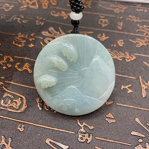 福袋 ネックレス 玉壁 富士山 本翡翠 ヒスイ 誕生日プレゼント 縁起物 鑑別書有