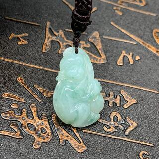 貴重‼️希少品‼️天然本翡翠　最高品質ロウカン質極上氷陽緑翡翠ネックレス　鑑定書付き 貴重‼️希少品‼️天然本翡翠 最高品質ロウカン質極上氷陽緑翡翠