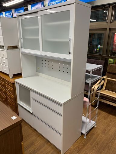 訳有特別価格！！！　レンジボード　※レンジ台に大きくキズ有　売場展開中！！！