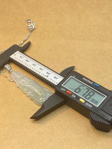 福袋 ネックレス 観音様 本翡翠 氷ヒスイ 誕生日プレゼント 安産祈願 鑑別書有
