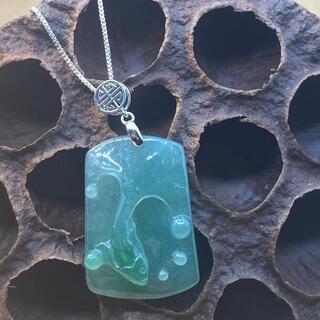 福袋 ネックレス 金魚 本翡翠 氷ヒスイ 誕生日プレゼント 手作り