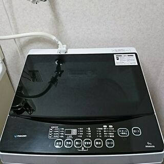 マクスゼン 全自動洗濯機　6.0kg　jw06md01