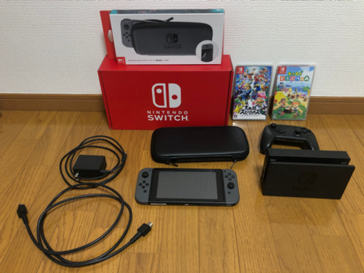 【美品】Nintendo Switch本体他・どうぶつの森・スマブラ・プロコンなどセット