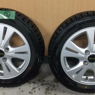 スタッドレスタイヤ・ホイールセット　14インチ 155/65R14 ダンロップ WINTERMAXX02