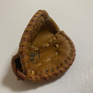 【激レアアイテム】ぺんてる金属バット型シャープペン・ミニチュアグローブ(ファーストミット)の2点セットの画像