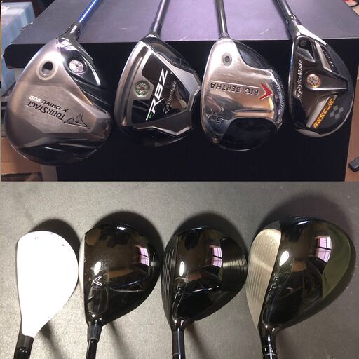 ゴルフセット お買い得!! フレックスS 一流メーカー いいとこ取り キャロウェイ テーラーメイド ツアーステージ MIZUNO