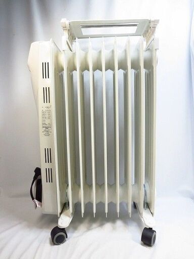 美品 kaz 電気オイルヒーター KCV1211 タオルハンガー付き ホワイト 1200W 2018年製