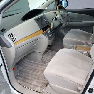 エスティマ2.4Ｇ　Ｈ18　車検3年4月　走行123000キロ　純正ＨＤＤナビ＆フルセグＴＶ＆フリップダウンモニター　バックカメラ　両側パワースライドドア　ドラレコ　純正17ＡＷ　キセノン　禁煙車の画像