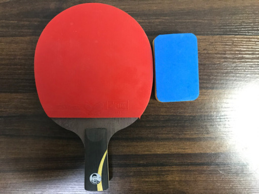 即決 新品 美品 卓球 紅双喜 ラケット ラバー付き キョウヒョウ王 狂飙３中国式