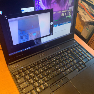 (予約済）Memory増量16Gさらに爆速ハイスペック最上位クラス。dell precision m4600④。i7 2640M AMD FriePRO高速GPU搭載！高画質Webカメラ装備　win10pro64bit。の画像