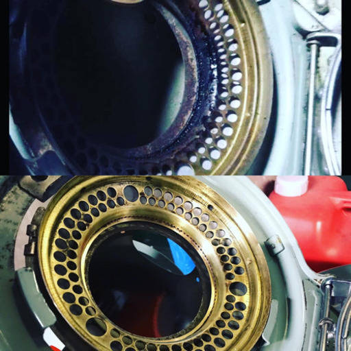 アラジンストーブ　芯交換、内部清掃、マイカ窓新品