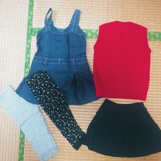 130サイズ　女児　洋服5点セットの画像