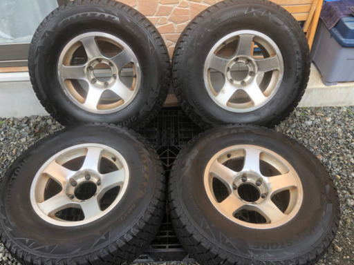 265/70R16 ブリヂストン バリ山 スタッドレス アルミ ランクル プラド