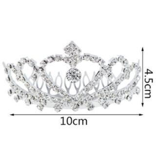 ヘアーアクセサリー ティアラ パーティー ウエディングの画像