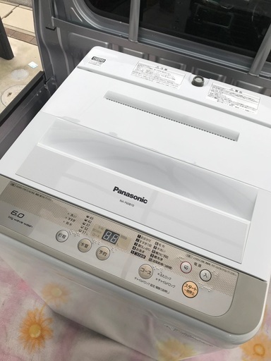 購入者確定2017年製パナソニック全自動洗濯機容量6キロ美品。千葉県内配送無料。設置無料。