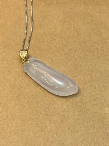 福袋 ネックレス 福瓜 本翡翠 氷ヒスイ 誕生日プレゼント 18kゴールド 鑑別書有