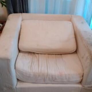 白　ソファ　お店などのソファにご利用ください