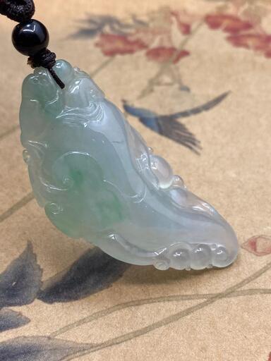 福袋 ネックレス 高麗人参 本翡翠 氷ヒスイ 透明色 誕生日プレゼント 鑑別書有