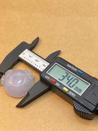 福袋 ネックレス 桃 本翡翠 氷ヒスイ ラベンダー 誕生日プレゼント 縁起物 鑑別書有