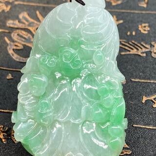 福袋 ネックレス 白菜 本翡翠 氷ヒスイ 誕生日プレゼント 高級緑色