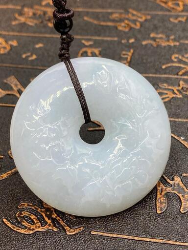 福袋 ネックレス 玉壁 花びら 本翡翠 ヒスイ 誕生日プレゼント 手作り 鑑別書有